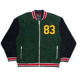 Nautica Lil Yachty Green, Blue & Yellow - PINEGROVE - Bomber Varsity Jacket XL